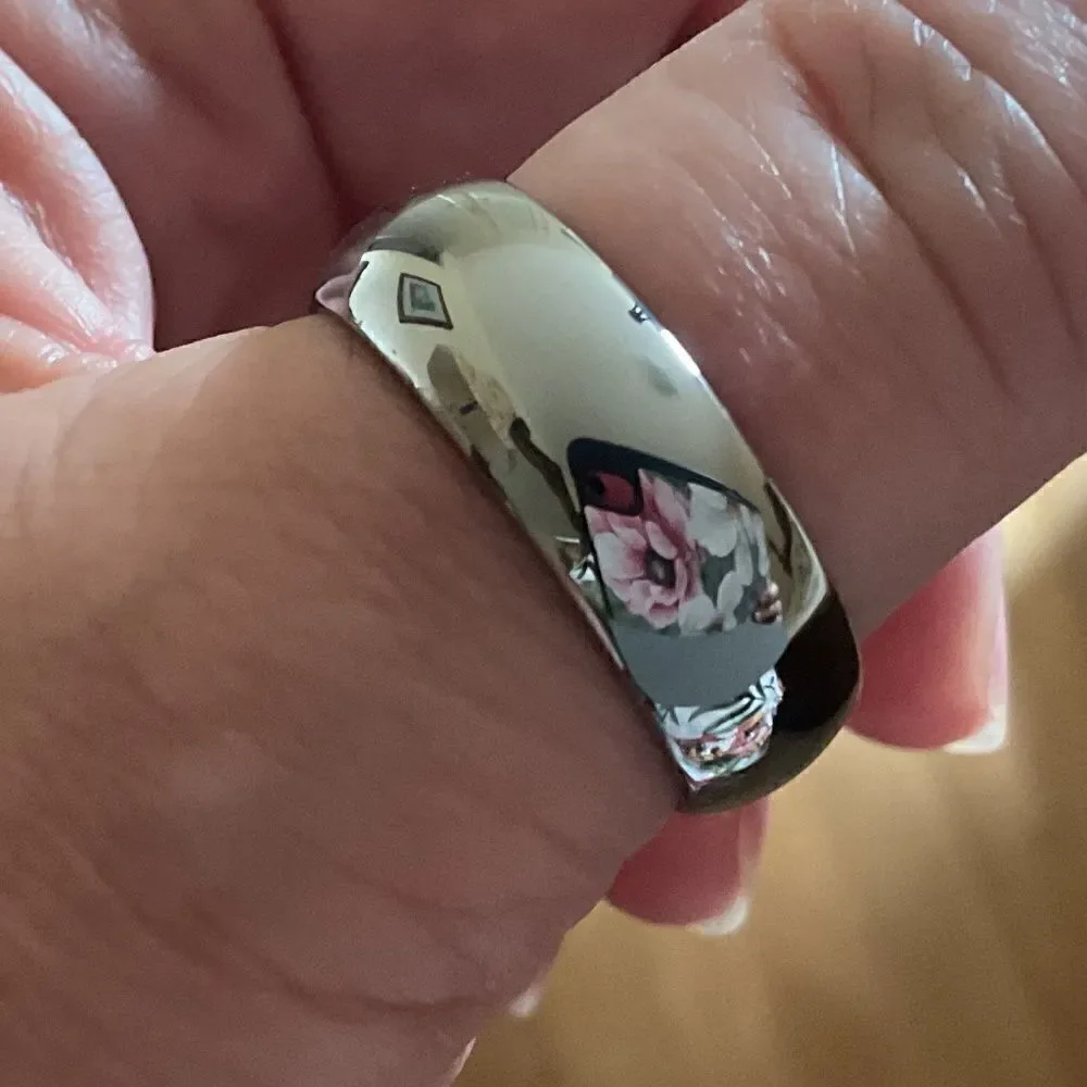 Stainless Steel men bang ring New without tag Size US 12
